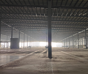 Industrial buildings up to 300m width and 600m length